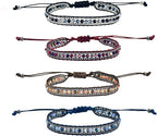 TONAUP Friendship Bracelet Set, Bohemian Woven Beads Bracelet, Handmade Friendship Braided Ethnic Adjustable Bracelets - Bracelets - British D'sire