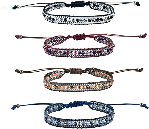 TONAUP Friendship Bracelet Set, Bohemian Woven Beads Bracelet, Handmade Friendship Braided Ethnic Adjustable Bracelets - Bracelets - British D'sire