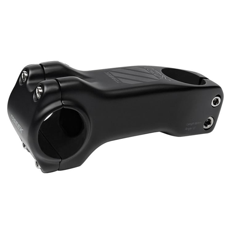 TOSEEK K01 Road Mountain Bike Carbon Fiber Handlebar Riser Faucet, Size:-12 Degree, 90mm(Gloss) - British D'sire