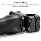 TOSEEK K04 Full Carbon Fiber Brazing Road Mountain Bike Handlebar Riser Faucet, Size:6 Degree, 110mm(Black Grey Silver) - British D'sire