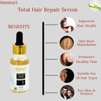 Total Hair Repair Growth Oil 100% Natural Target DHT Biotin Argan Oil, Hair Serum for Hair Growth - Hair Growth Serum - British D'sire