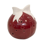 Traditional Red LED Bauble with Bow - Figurines - British D'sire