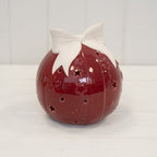 Traditional Red LED Bauble with Bow - Figurines - British D'sire