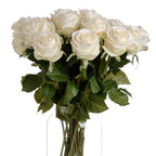 Traditional White Rose Artificial Flower Stem - Artificial Plants & Trees - British D'sire