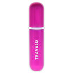 Travalo - Classic Perfume Atomizer - Pink for Unisex - 0.17 oz Refillable Spray (Empty) - Refillable Perfume Spray (Holds upto 0.17oz) - British D'sire