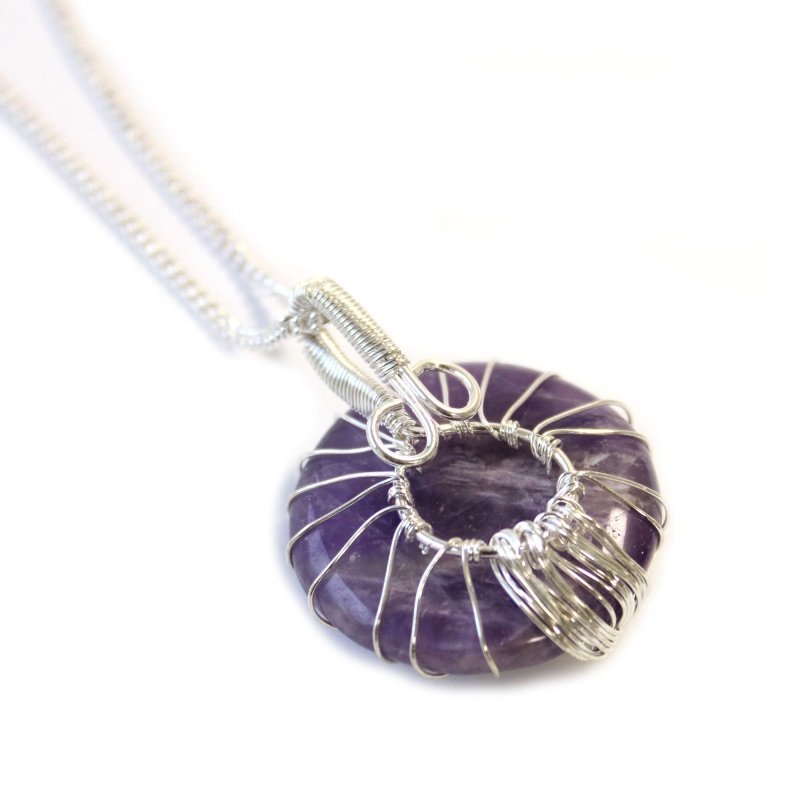Tree of Life Gemstone Necklace - Amethyst Secondary image
