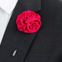 Triple Rose Lapel Pin, Red - All Products - British D'sire