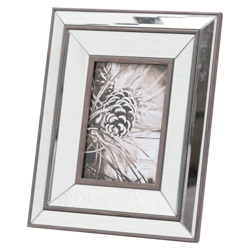 Tristan Mirror And Wood 5X7 Frame - Photo Frames - British D'sire