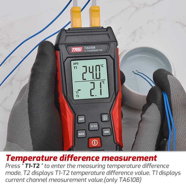 TRSI TA610A Industrial Handheld K - Type Thermocouple Thermometer, Single Channel, without Ambient Temperature - British D'sire