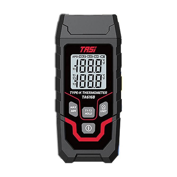 TRSI TA616B Industrial Handheld K - Type Thermocouple Thermometer, Dual Channel, Basic Version - British D'sire Main image
