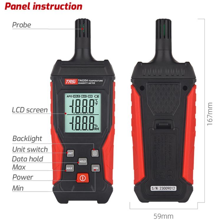 TRSI TA620A Industrial Handheld Thermometer Hygrometer Secondary image