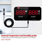 TRSI TA623A Industrial Wall - mounted Thermometer Hygrometer, Built - in Probe - British D'sire