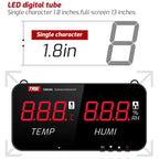 TRSI TA623A Industrial Wall - mounted Thermometer Hygrometer, Built - in Probe - British D'sire