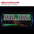 TRSI TA623B Industrial Wall - mounted Thermometer Hygrometer, External 5 - meter Probe - British D'sire