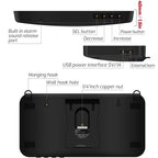 TRSI TA623B Industrial Wall - mounted Thermometer Hygrometer, External 5 - meter Probe - British D'sire