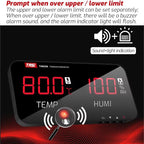 TRSI TA623B Industrial Wall - mounted Thermometer Hygrometer, External 5 - meter Probe - British D'sire