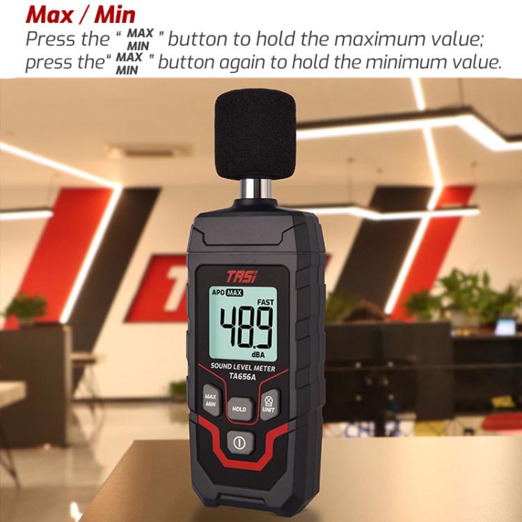 TRSI TA656A Digital Noise Measuring Meter Decibel Detector Device - British D'sire