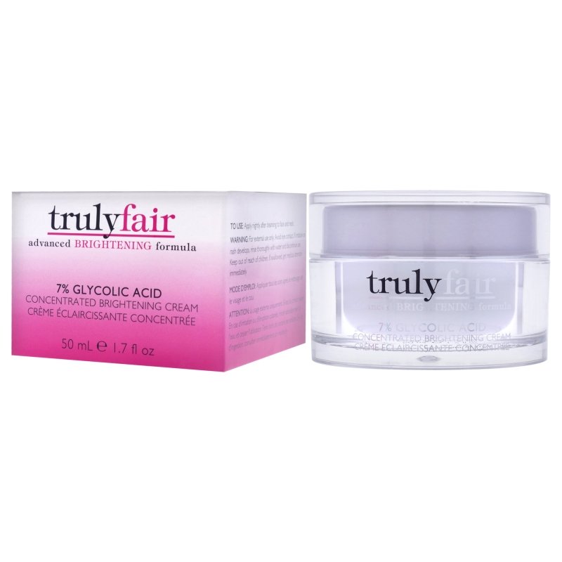 Truly Fair - 7 Percent Glycolic Acid Concentrated Brightening Cream for Unisex - 1.7 oz Cream - Cream - British D'sire