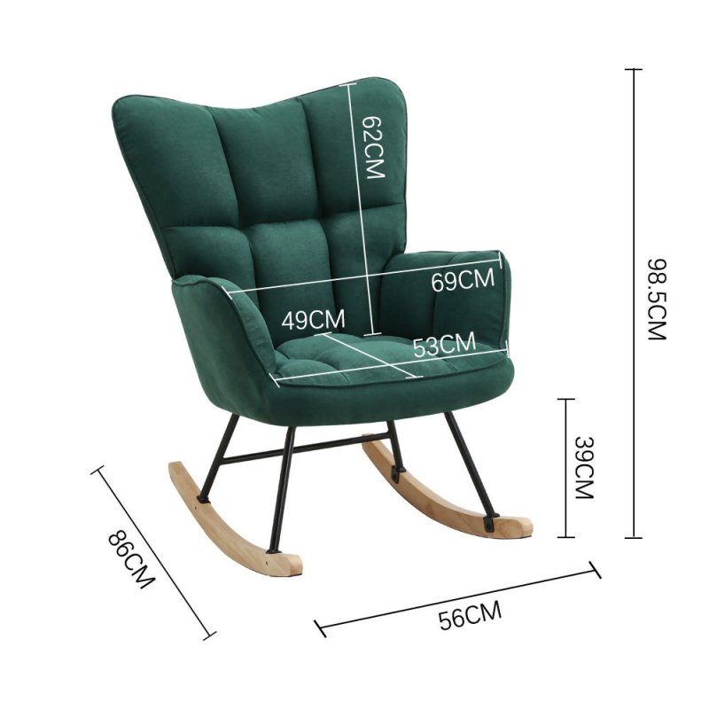 Tufted Upholstered Rocking Chair - Rocking Chair - British D'sire