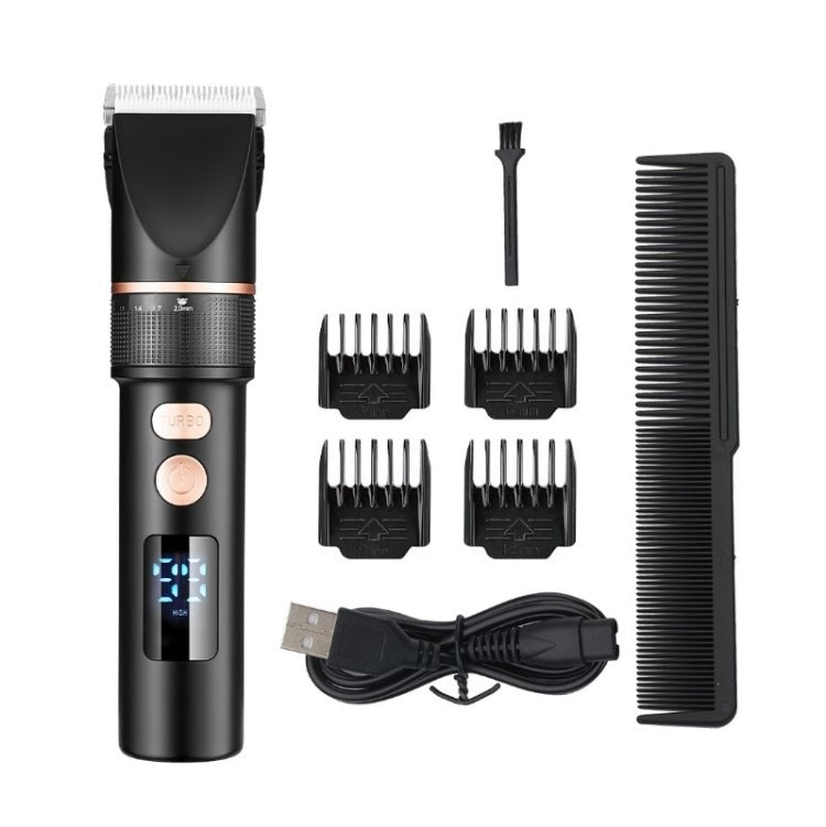 TURBO Men Electric Hair Trimmer LCD Digital Display Hair Clipper Secondary image