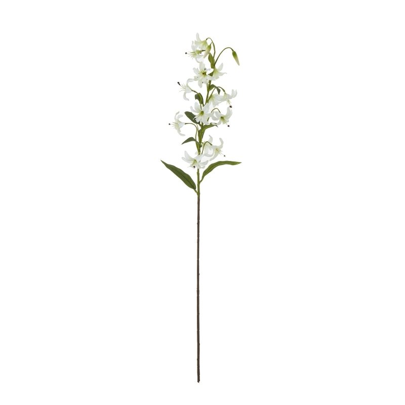 Turks Cap Green Lily Spray Artificial Flower Stem - Artificial Plants & Trees - British D'sire