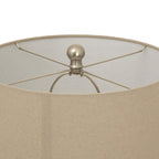 Twill Weave Ceramic Table Lamp With Linen Shade - Lamps - British D'sire