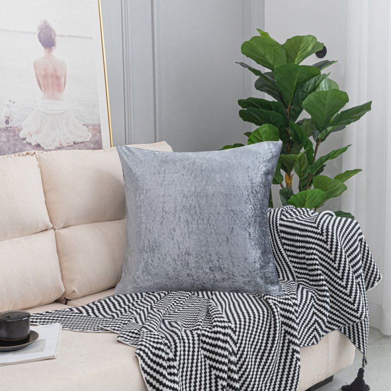 Twin Pack Crushed Velvet Fashion Plain Cushion Covers 8 Colours Pack of 2 Covers - Cushion Cover - British D'sire