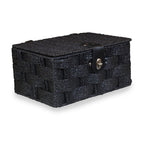 Twisted Black Paper Picnic Basket - Storage Baskets - British D'sire