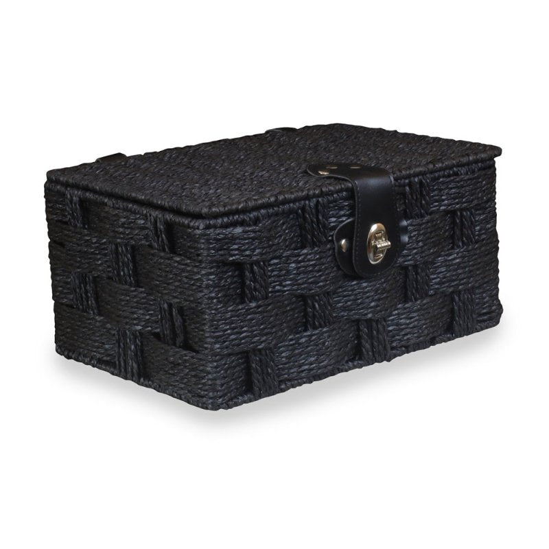 Twisted Black Paper Picnic Basket - Storage Baskets - British D'sire
