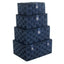 Twisted Blue Paper Picnic Basket - Storage Baskets - British D'sire