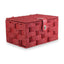 Twisted Red Paper Rope Hamper Basket - Storage Baskets - British D'sire