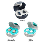 TWS On - Ear Sound Amplifier Hearing Aid with Charging Compartment(Skin Color) - British D'sire