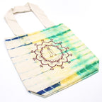 Tye-Dye Cotton Bag (6Oz) - 38X42X12cm - Namaste Hands - Multi -Handle - Tote Bags - British D'sire