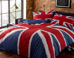 Union Jack Duvet Cover Bedding Set + Pillowcase Luxury Quilt Cover