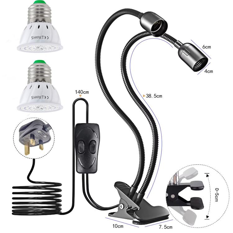 [UK Warehouse] 20W Clip LED Grow Light Full Spectrum for Indoor Plants Veg Seedling Lamp - British D'sire Main image