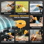 [UK Warehouse] 21V Cordless Leaf Blower Power Jet Dry Fan Mini 40000RPM Electric Dust Cleane - British D'sire