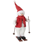 [UK Warehouse] 2ft Life Size Singing Skiing Santa Claus with Posable Arms - British D'sire