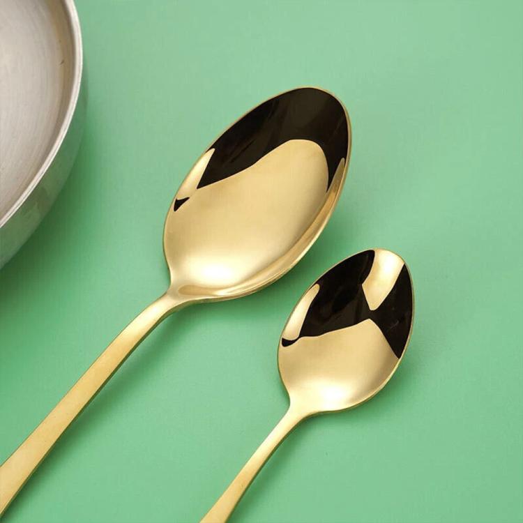 [UK Warehouse] 30X Cutlery Dinner Set Stainless Steel High Grade Tableware Tea Spoons Fork Tool - British D'sire