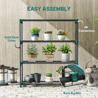 [UK Warehouse] 4-Tier Plant Stand Indoor Outdoor, Set of 2 Metal Plant Shelf with Rack Buckles for Easy Assembly, Flower Display Rack - British D'sire
