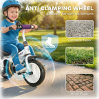 [UK Warehouse] 6 in 1 Kids Trike Push Bike w/ Push Handle, Canopy, 5-point Seat Belt, Storage, Footrest, Brake, for 1-5 Years, Purple - British D'sire