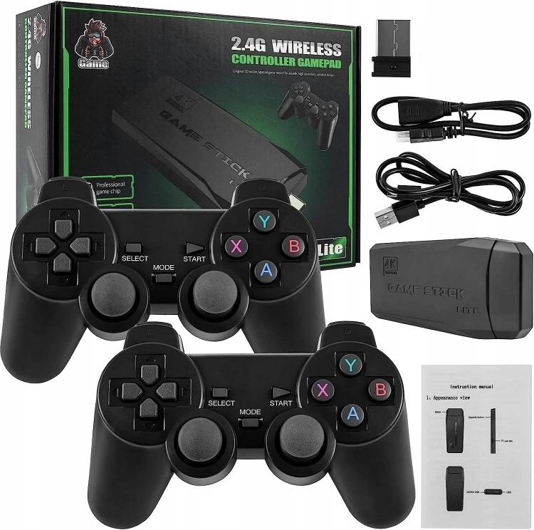 [UK Warehouse] 64G 20000+ Retro Games Video Game Console TV Stick 4K HDMI Wireless Controller~ - British D'sire Main image