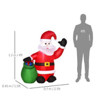 [UK Warehouse] Inflatable Blow up Christmas Santa Claus 4ft LED Yard Holiday Decoration - British D'sire