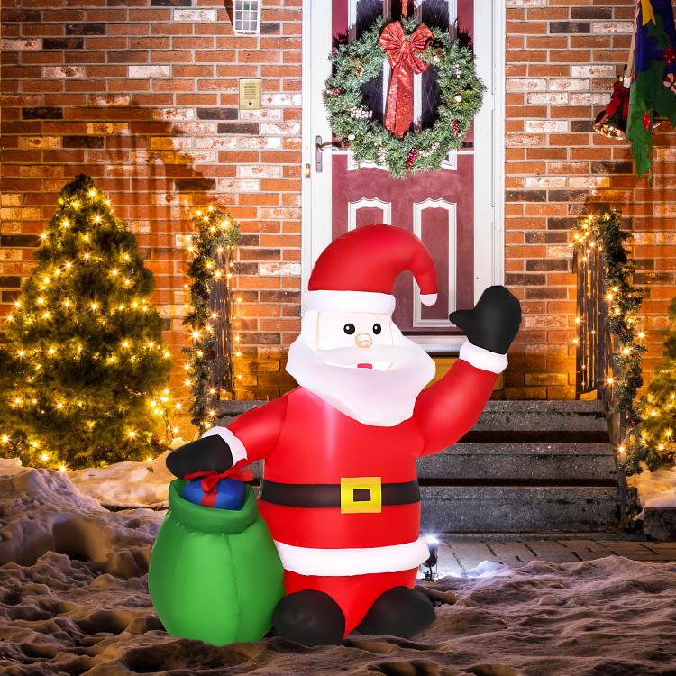 [UK Warehouse] Inflatable Blow up Christmas Santa Claus 4ft LED Yard Holiday Decoration - British D'sire