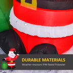 [UK Warehouse] Inflatable Blow up Christmas Santa Claus 4ft LED Yard Holiday Decoration - British D'sire