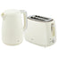 [UK Warehouse] Kettle and Toaster Set, 1.7L 3000W Fast Boil Kettle & 2 Slice Toaster Kitchen Set with 7 Level Browning Controls, Defrost, Reheat, Boil-dry Protection, Cream White - British D'sire