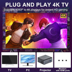 [UK Warehouse] Retro Video Games Console Stick 4K Pro 64GB 2k+ Games Wireless Controllers 2.4G - British D'sire