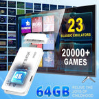 [UK Warehouse] Retro Video Games Console Stick 4K Pro 64GB 2k+ Games Wireless Controllers 2.4G - British D'sire