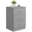 [UK Warehouse] Three-Drawer Simple Bedside Table - Grey - British D'sire