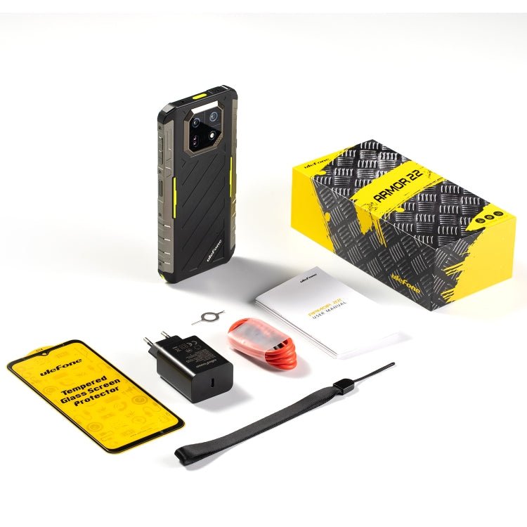 Ulefone Armor 22, 8GB+128GB, IP68/IP69K Rugged Phone, 6.58 inch Android 13 MediaTek Helio G96 Octa Core, Network: 4G, NFC, OTG(Some Green) - British D'sire