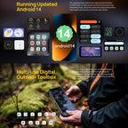 Ulefone Armor 24, 12GB+256GB, Rugged Phone, Side Fingerprint, 22000mAh, 6.78 inch Android 13 MediaTek Helio G96 Octa Core, Network: 4G, NFC(Black) - British D'sire